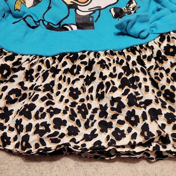 Disney Minnie Mouse Blue and Leopard Dress - Picture 5 of 6